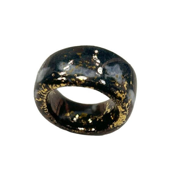 Handmade Mocha Porcelain Ring 🤎 - Picture 4 of 5